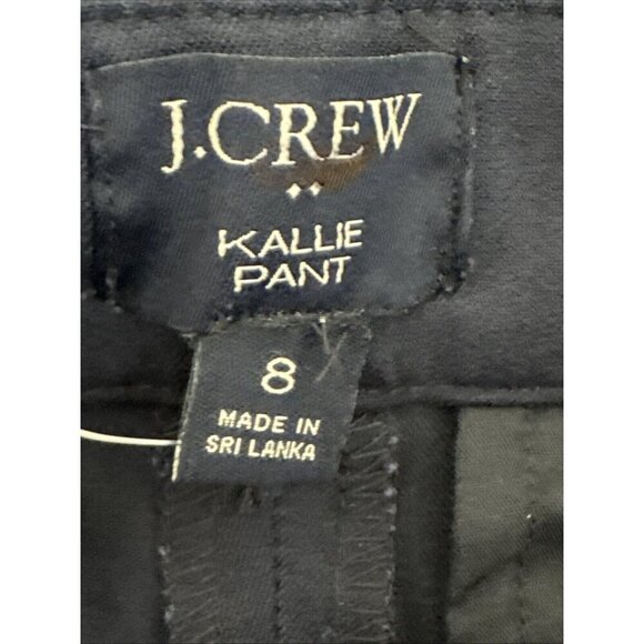 J.Crew Women's 8 Kallie Pant Navy NWT Straight Leg Inseam 28" - Picture 10 of 16